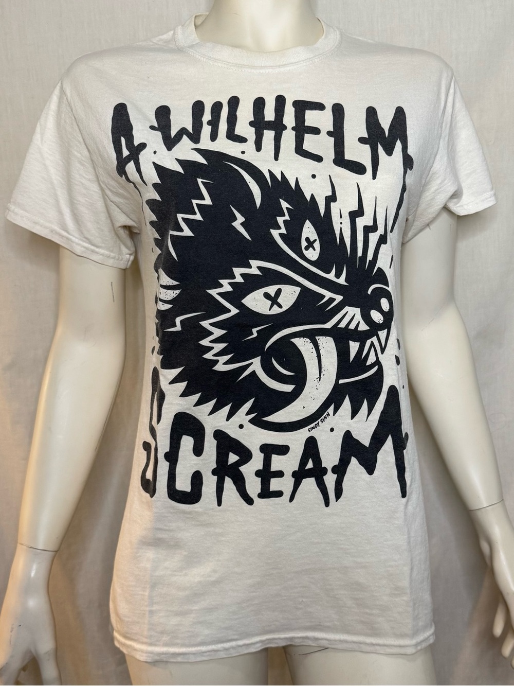 A Wilhelm Scream band white and black t shirt size small